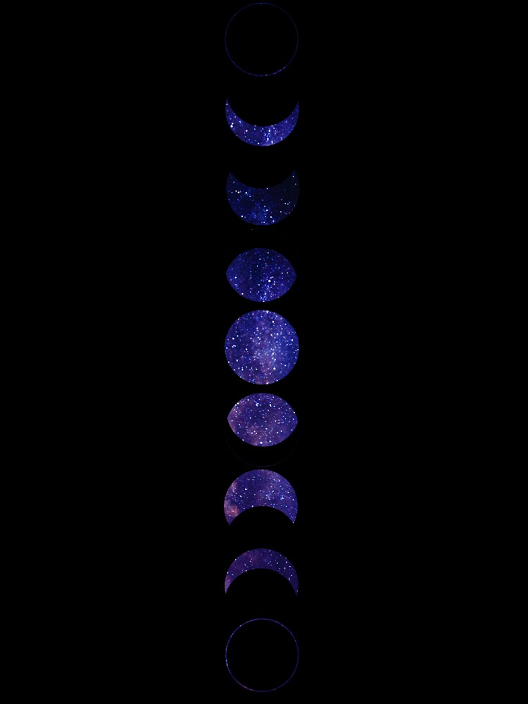 Galaxy Moon Phases by sewohayami