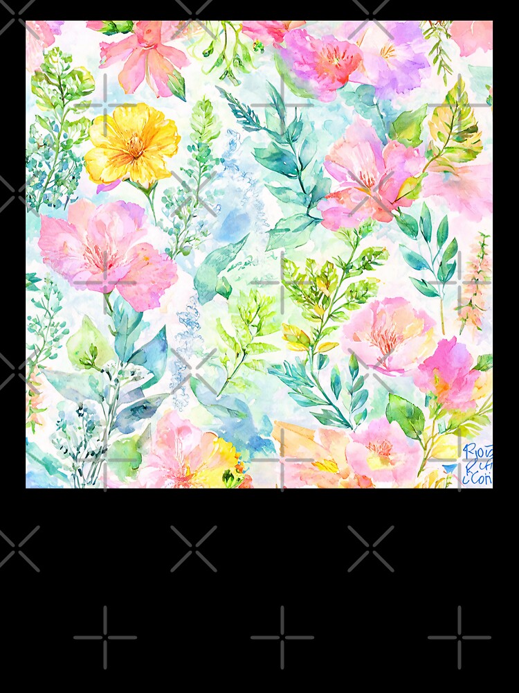 Soft Watercolor Botanical Floral Pattern by SeamPix