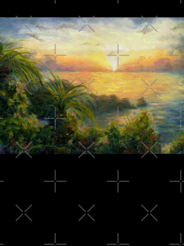 Jamaican Island Sunset | Impressionist Landscape by Andrew Gaia