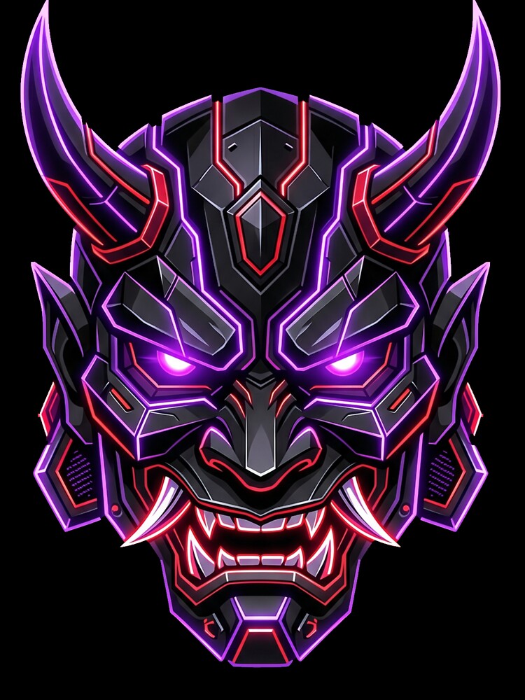 Cyber Oni Mask (Streetwear Style) by Stickersdevelop