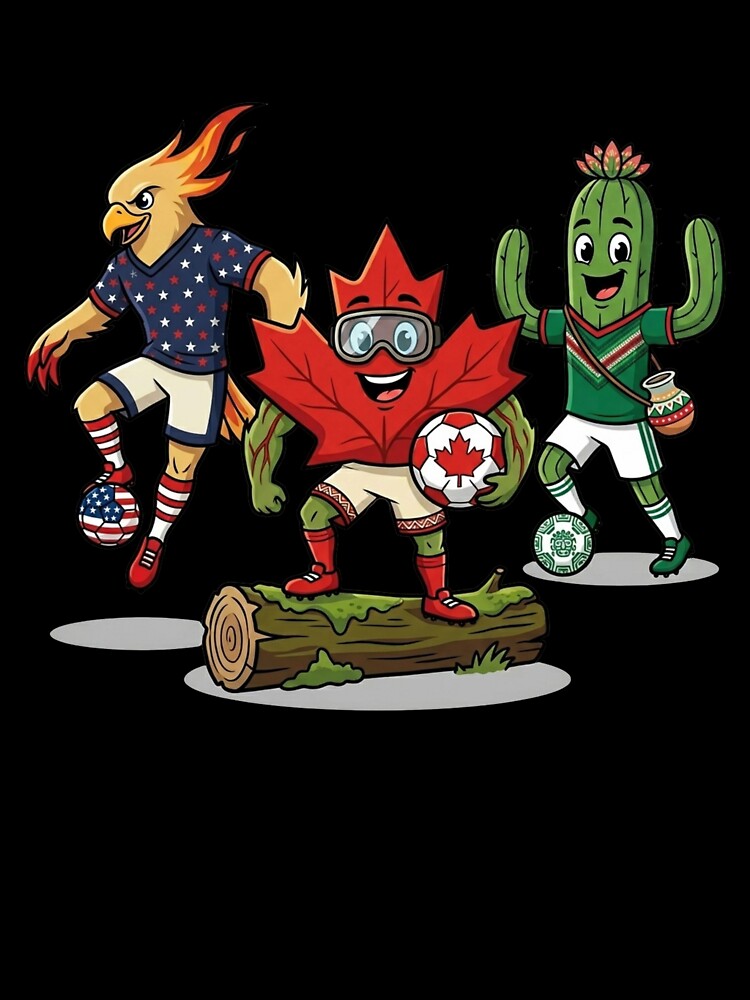 North American Soccer Mascots Celebration Art by PMTaurus