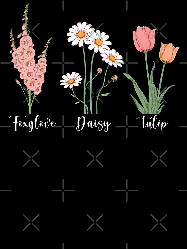 Floral Foxglove Daisy Tulip Anti Trump Flower Vintage by wtfbba
