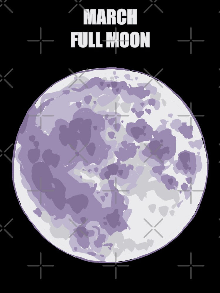 March Full Moon Worm Moon by Fransyn