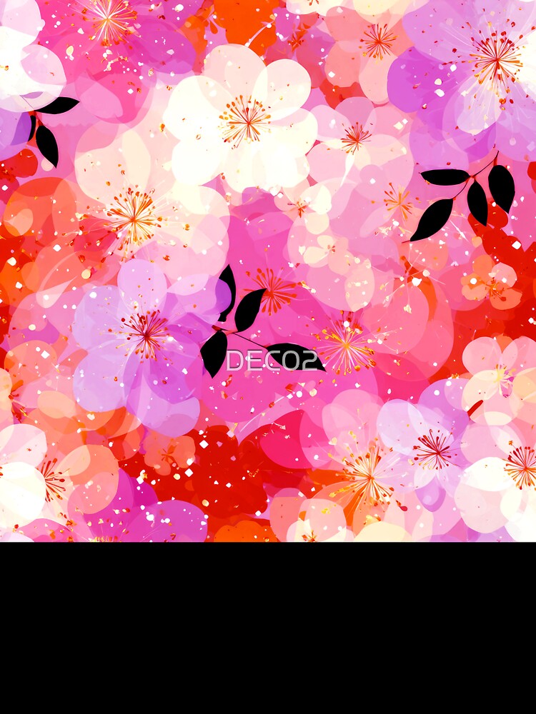 Fantasy Dreams Pink, Magenta, And Lilac Floral Abstract by DEC02