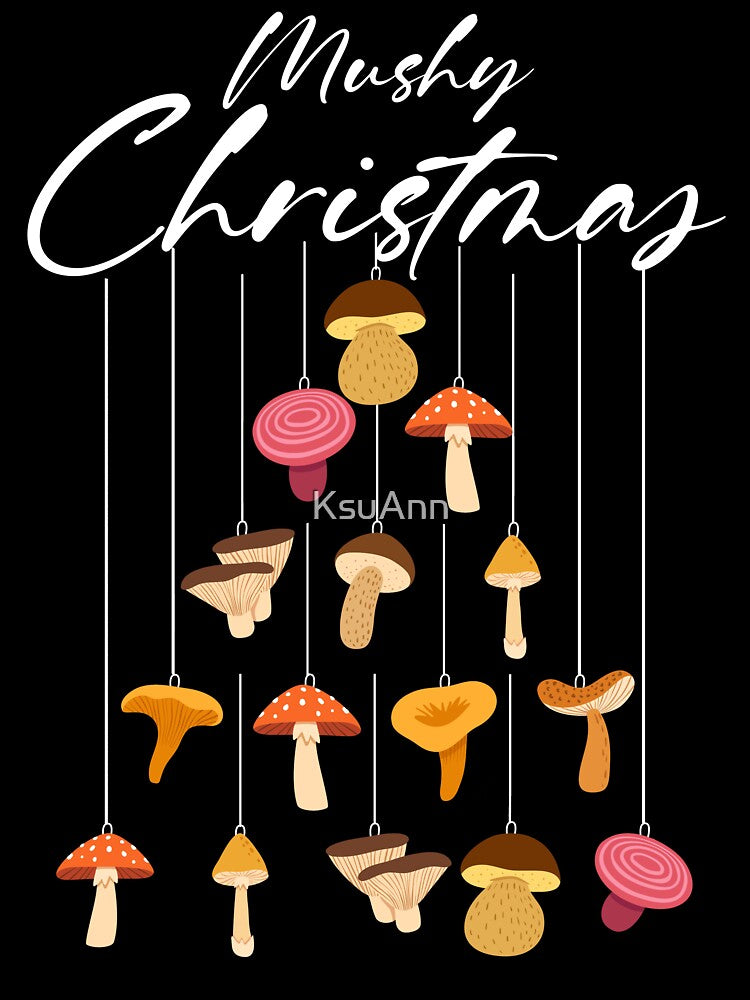 Mushy Christmas Men Women Kids Funny Ugly Christmas Mushroom by KsuAnn