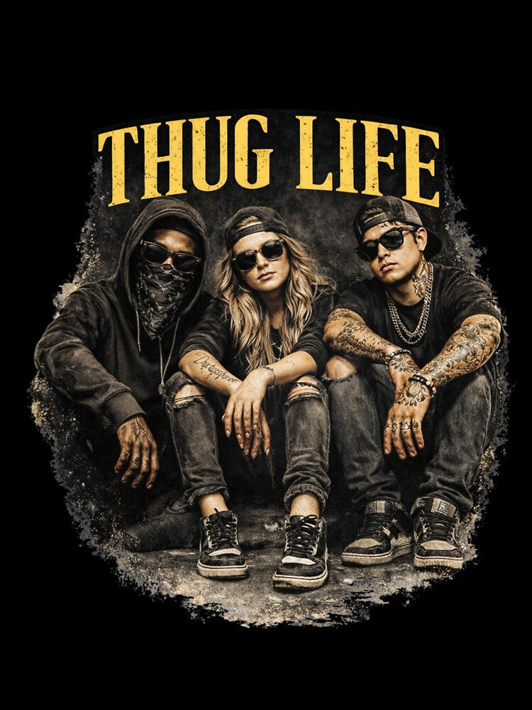 Thug Life Streetwear T-Shirt by CULTWEAR SOCIETY