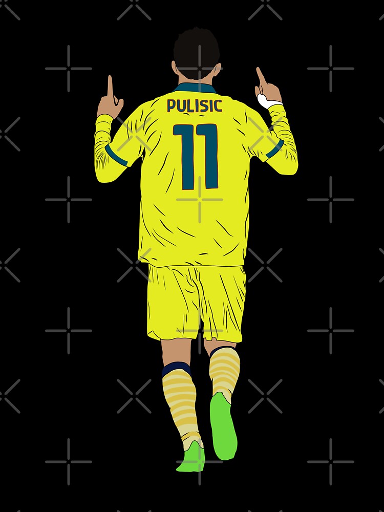 Christian Pulisic Milan #11 Goal Celebration Minimalist by Hevding