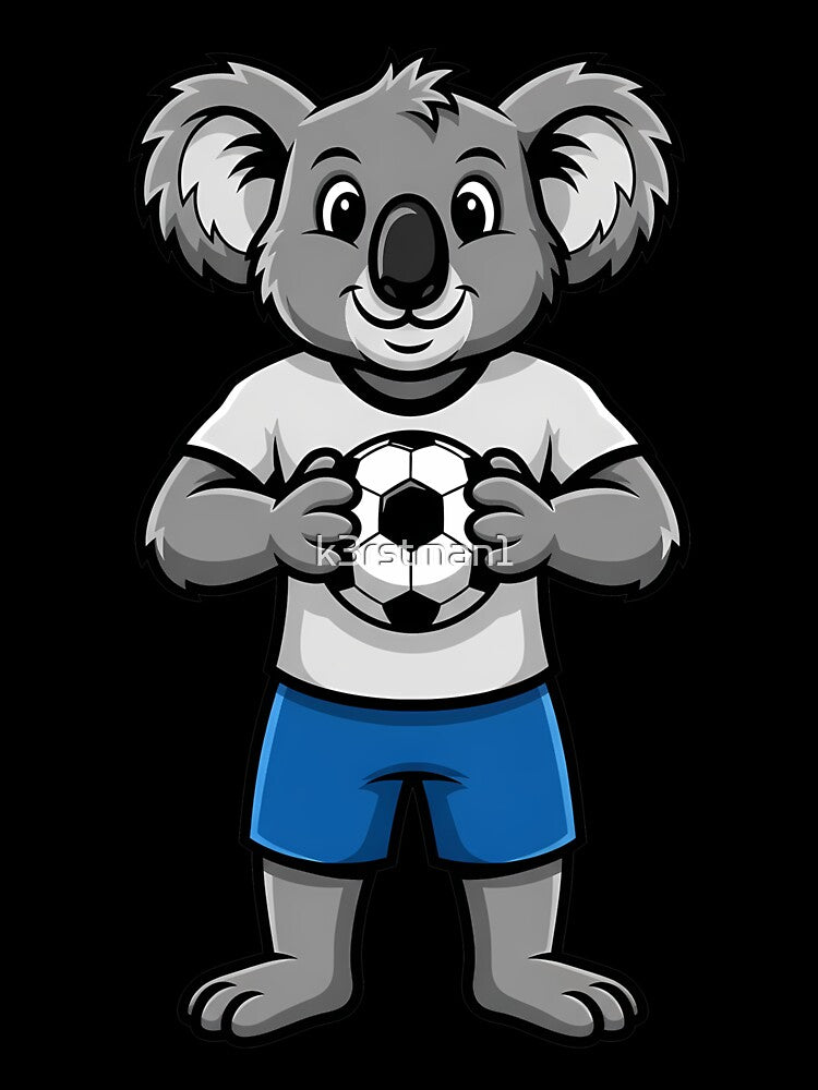 Koala Soccer Player Mascot Animal by k3rstman1