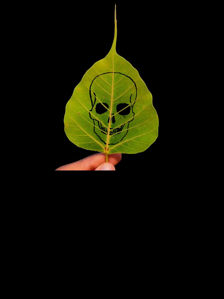 Skull leaf art by DopeDesign111