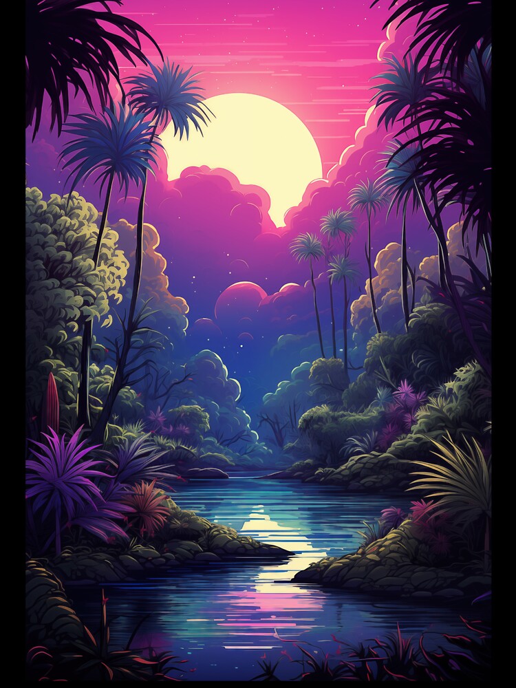 Island Synth Sunset: Lush Tropical Waves by Mullet Monkey
