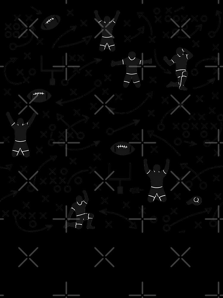 Retro Football Tactical Playbook Seamless Pattern by xmoudx