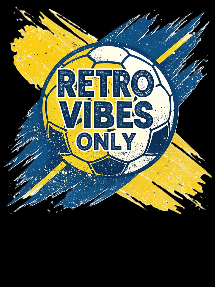 Retro Vibes Only – Vintage Soccer Ball Design by RAVisuals