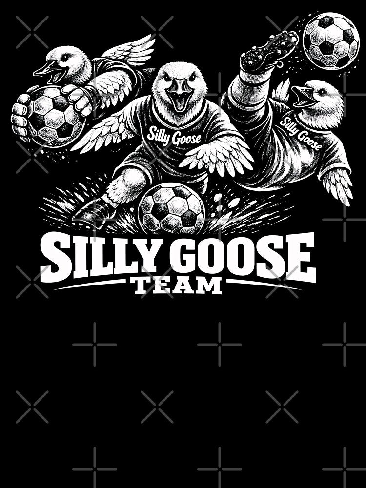 Soccer Sily Goose Player - Football Fan Game Funny Supporter - Minimalist Animal Art by BeaverFriends