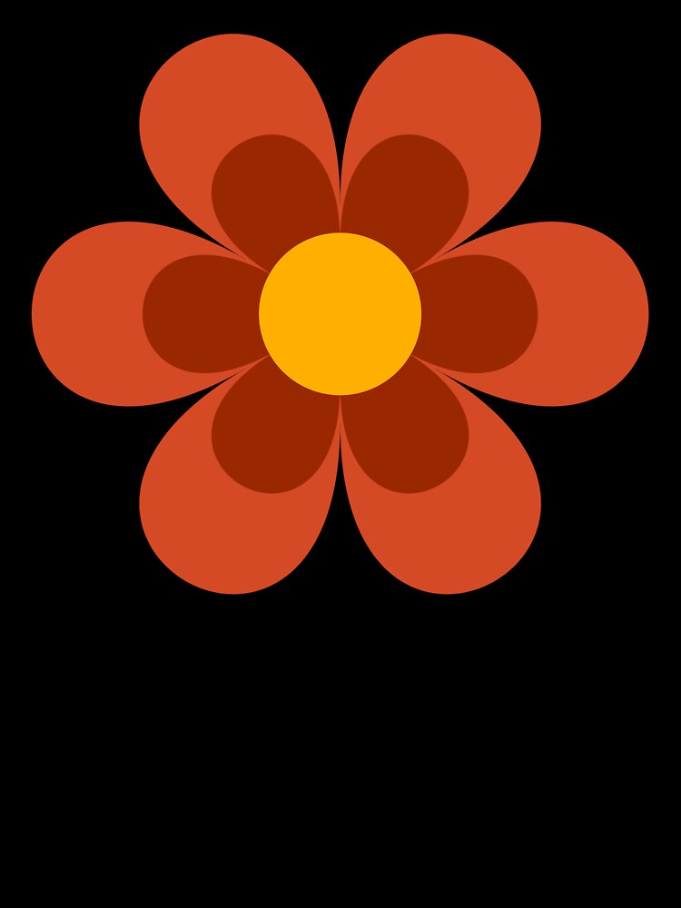 Groovy Retro Daisy Flowers by TheCatmeow2000