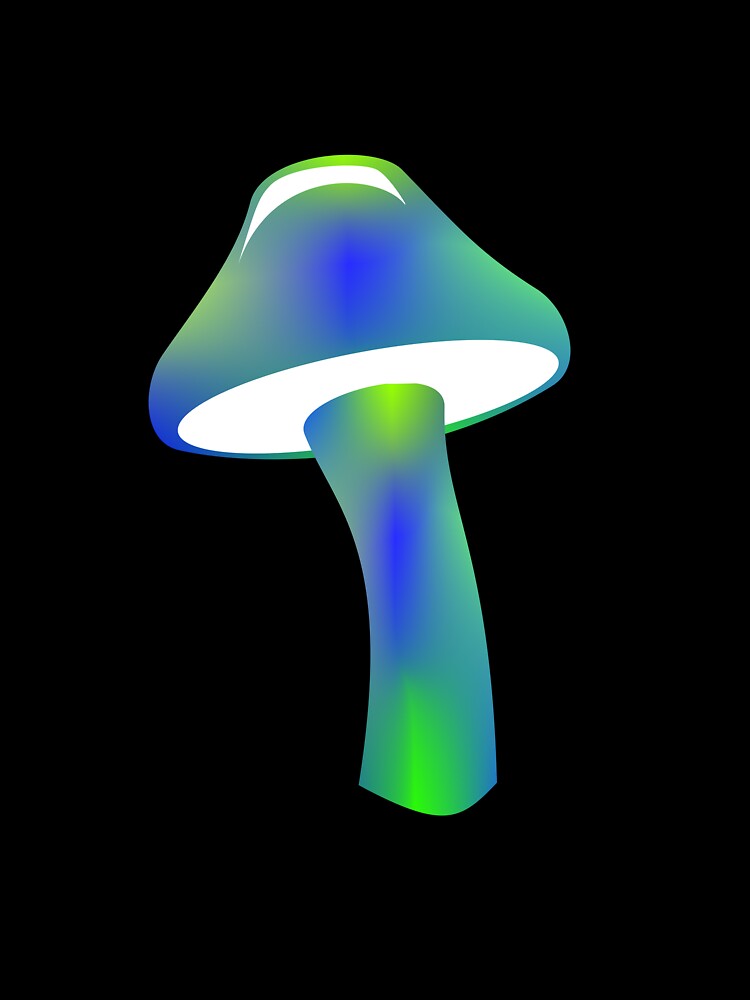 Blue and Green Mushroom by Risa-C