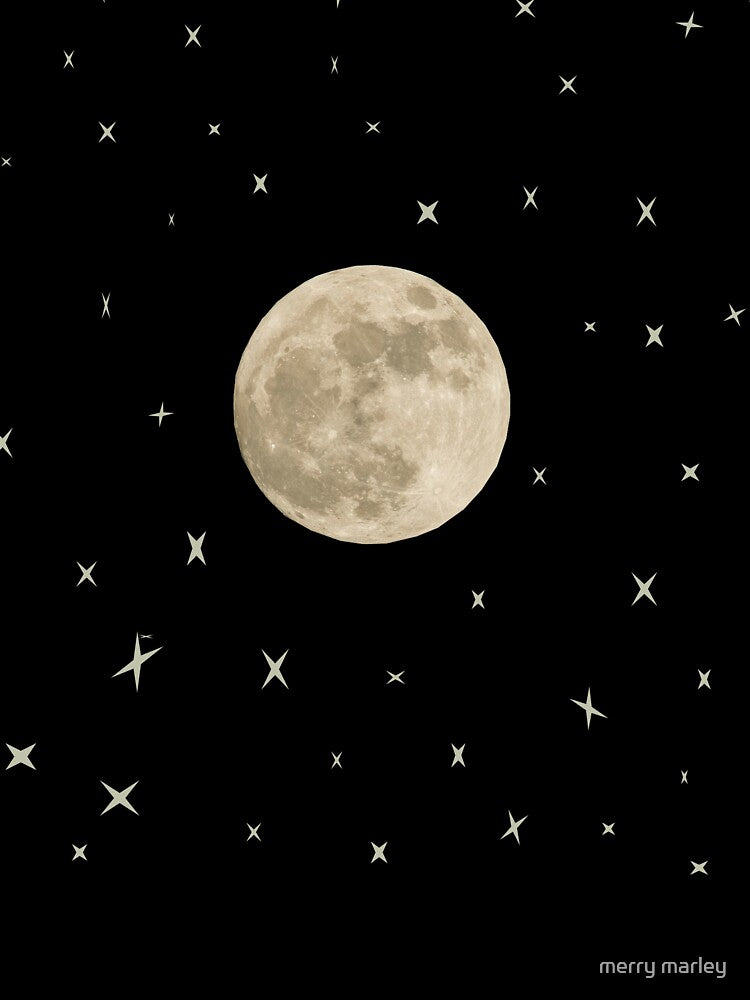 MOON AND STARS DESING by merry marley