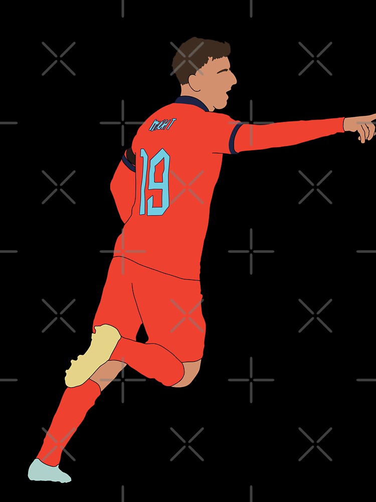 Mason Mount England Goal Celebration Minimalist by Hevding