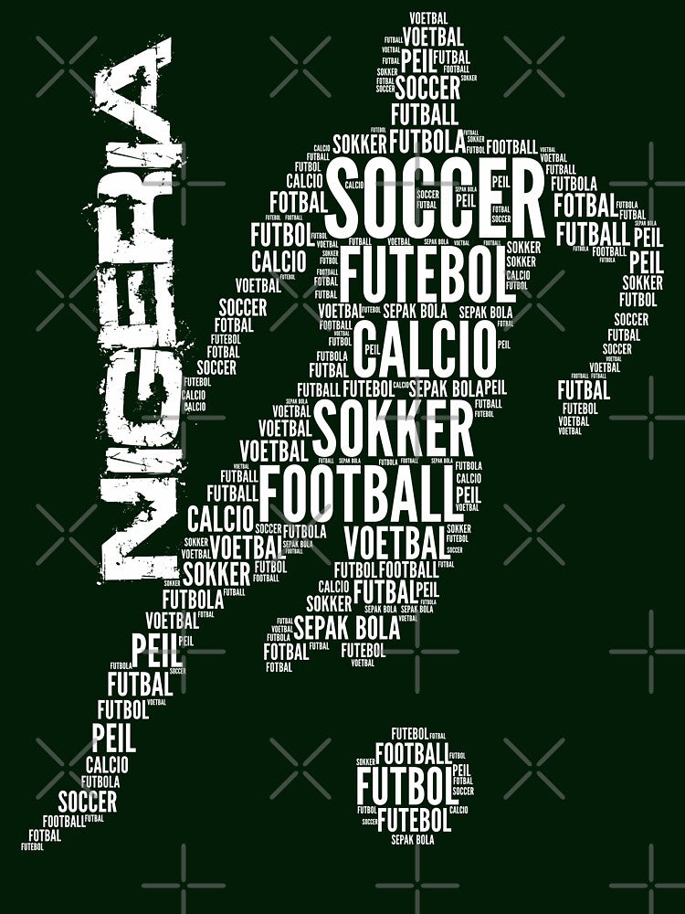 Nigeria Football Typography by goodspy