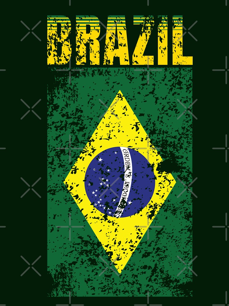 Brazil Flag Support For Men Women Distressed by JooArtPrints  ★★★★★