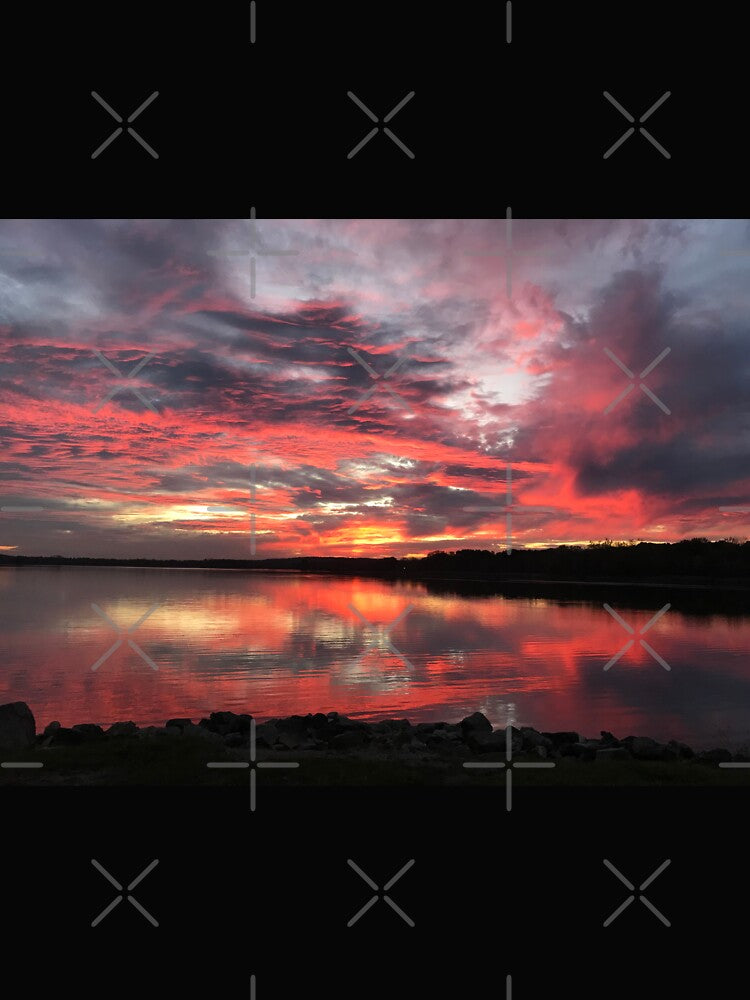 Yellow and Pink Sunset in Michigan, USA by alainakozyart