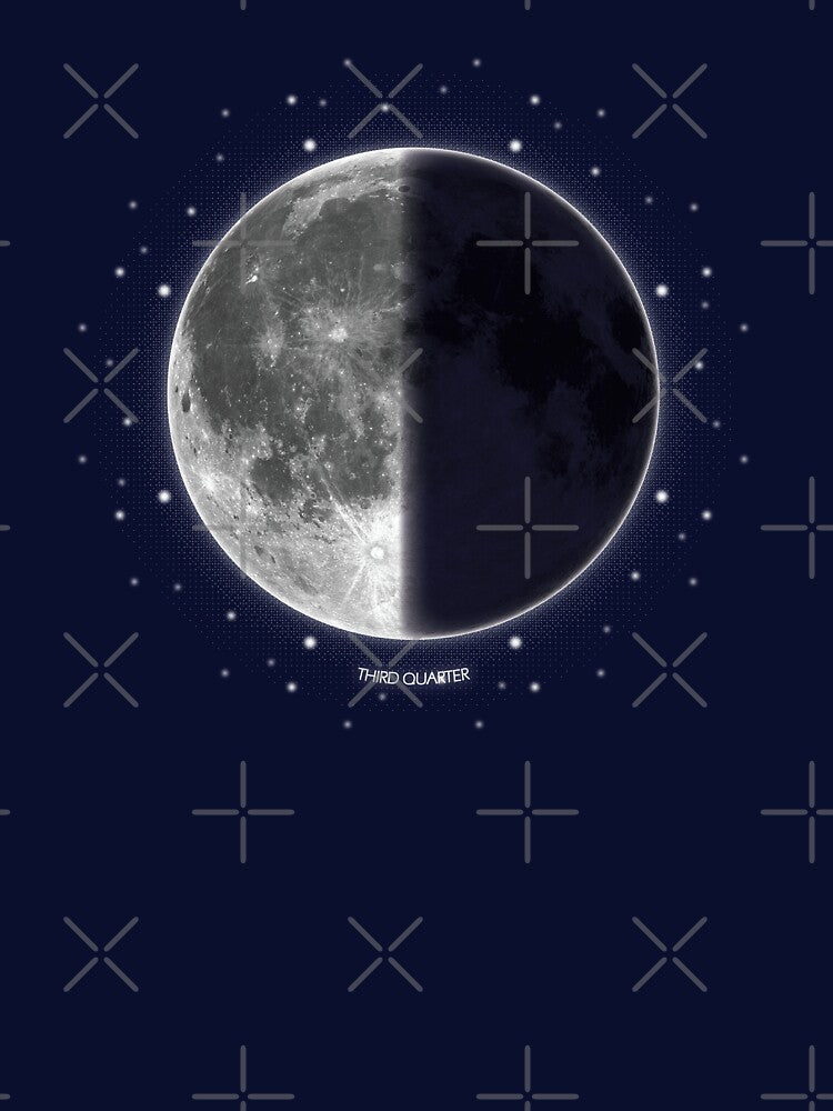 Moon Phases - THIRD QUARTER MOON by sa9-art