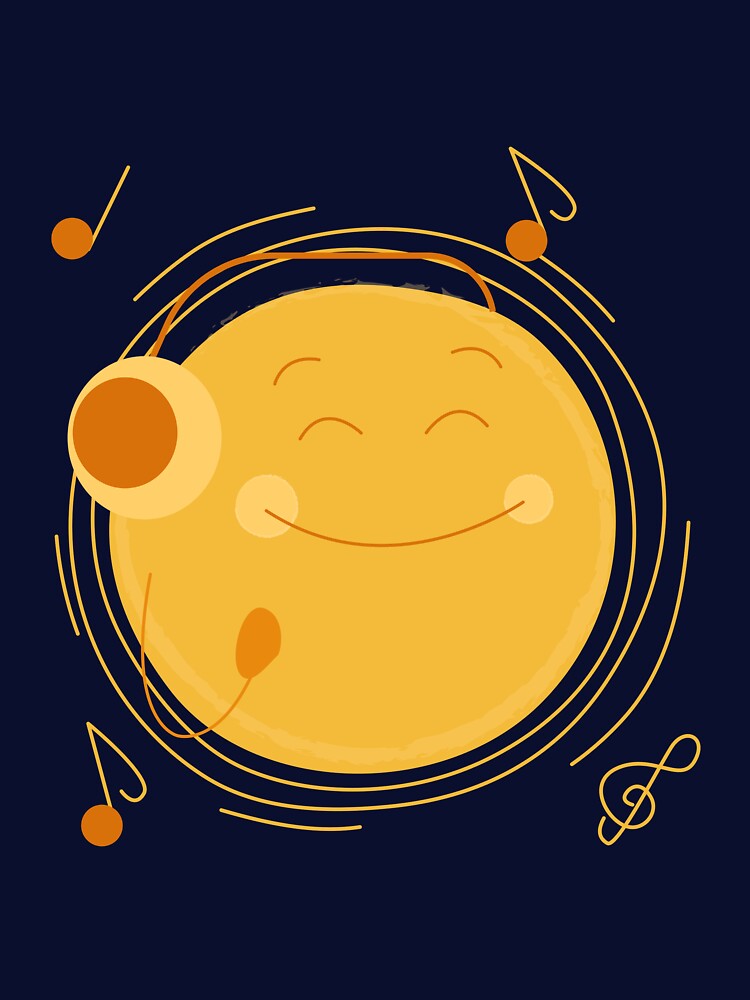 Sun listening to music by teatomdesign