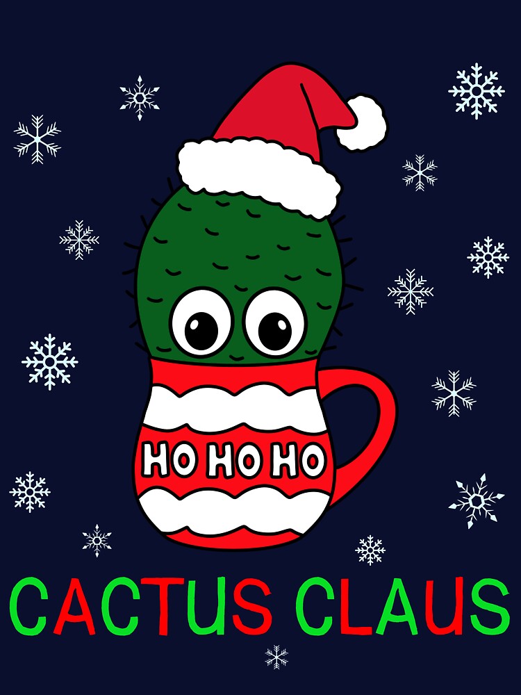Cactus Claus - Cactus With A Santa Hat In A Christmas Mug by DreamCactus