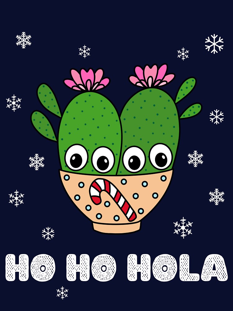Ho Ho Hola - Cacti Couple In Christmas Candy Cane Bowl by DreamCactus