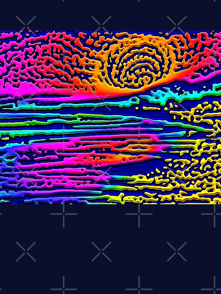 Crazy California Sunset Semi-Abstract Artwork by SeaChangeDesign