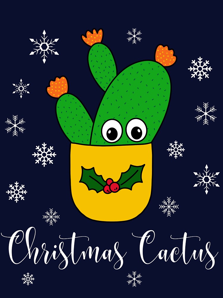 Christmas Cactus - Opuntia Microdasys Cactus In Christmas Holly Pot by DreamCactus