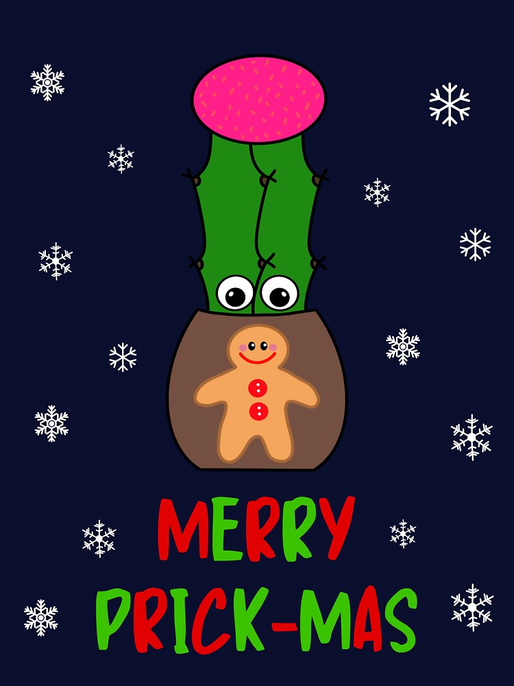 Merry Prick Mas - Hybrid Cactus In Gingerbread Man Pot by DreamCactus