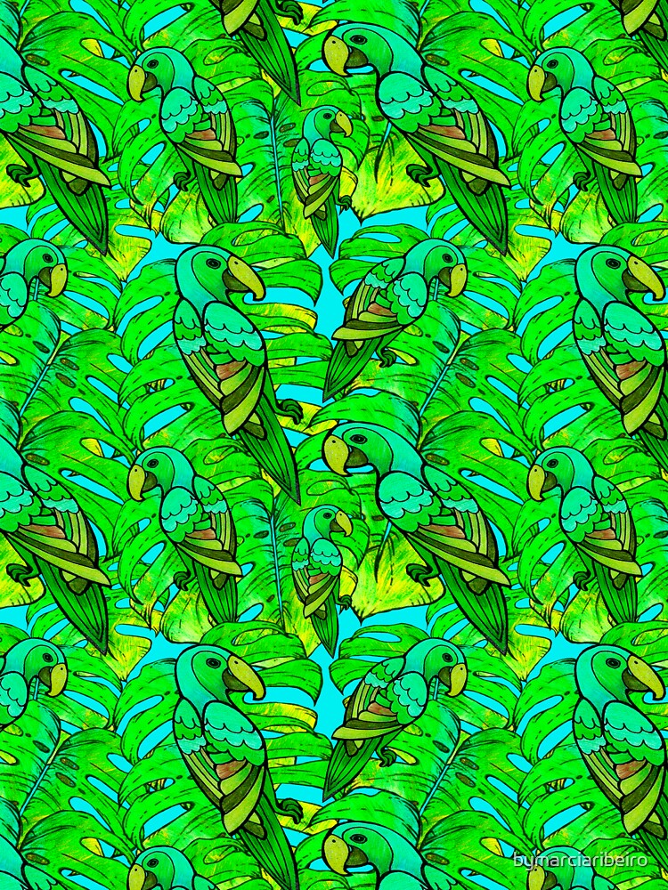 Brasillis macaw pattern by Marcia Ribeiro by bymarciaribeiro