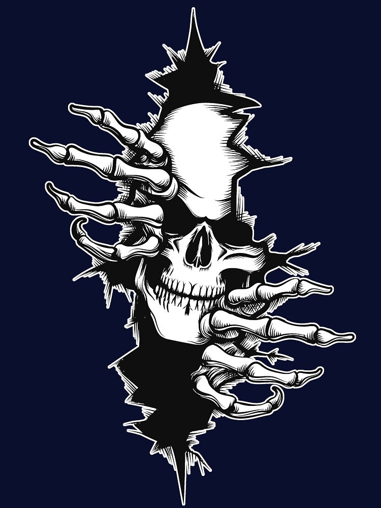 Skull Emerging From Crack by Fairyjam
