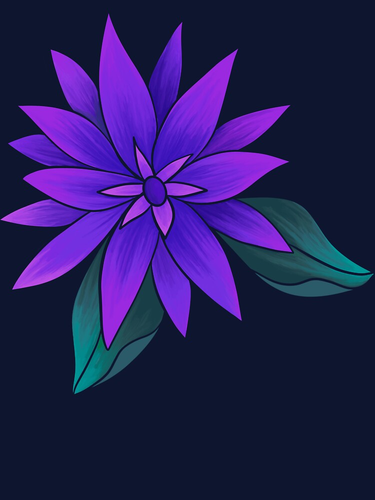 Purple Funky Florals by artsylyons