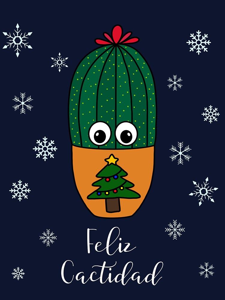 Feliz Cactidad - Cactus In Christmas Tree Pot by DreamCactus