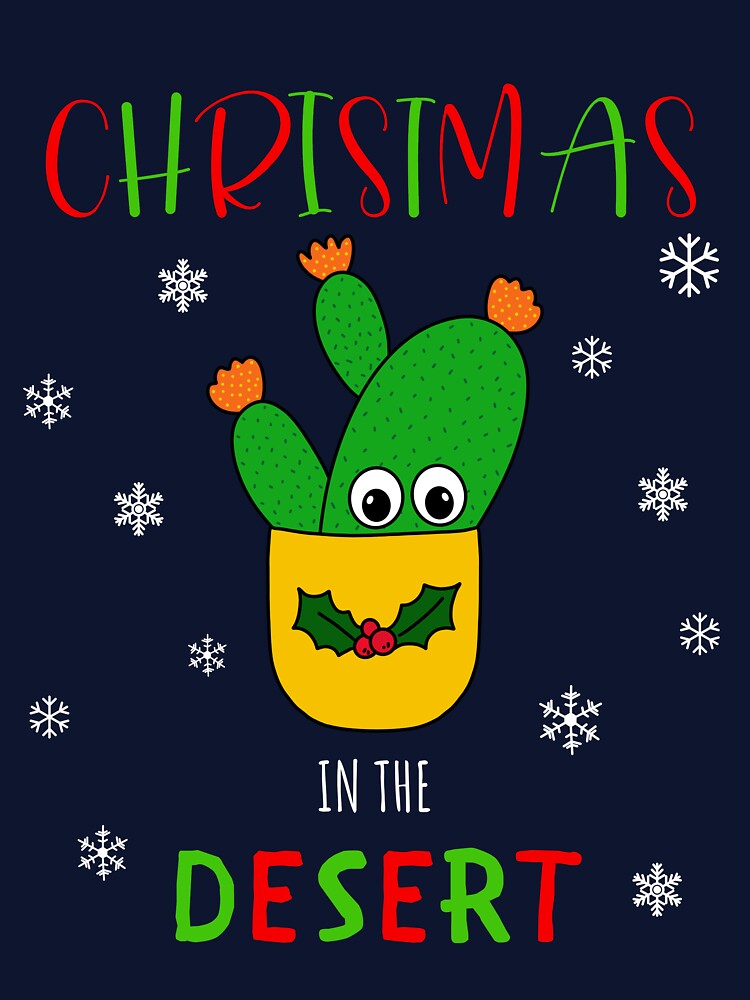 Christmas In The Desert - Opuntia Microdasys Cactus In Christmas Holly Pot by DreamCactus