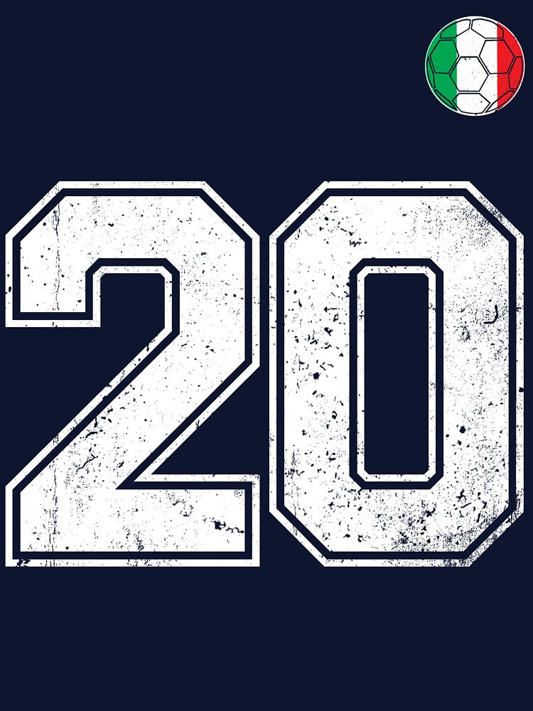 Italy Soccer Number 20 Vintage Sports Fan by RoyesButler