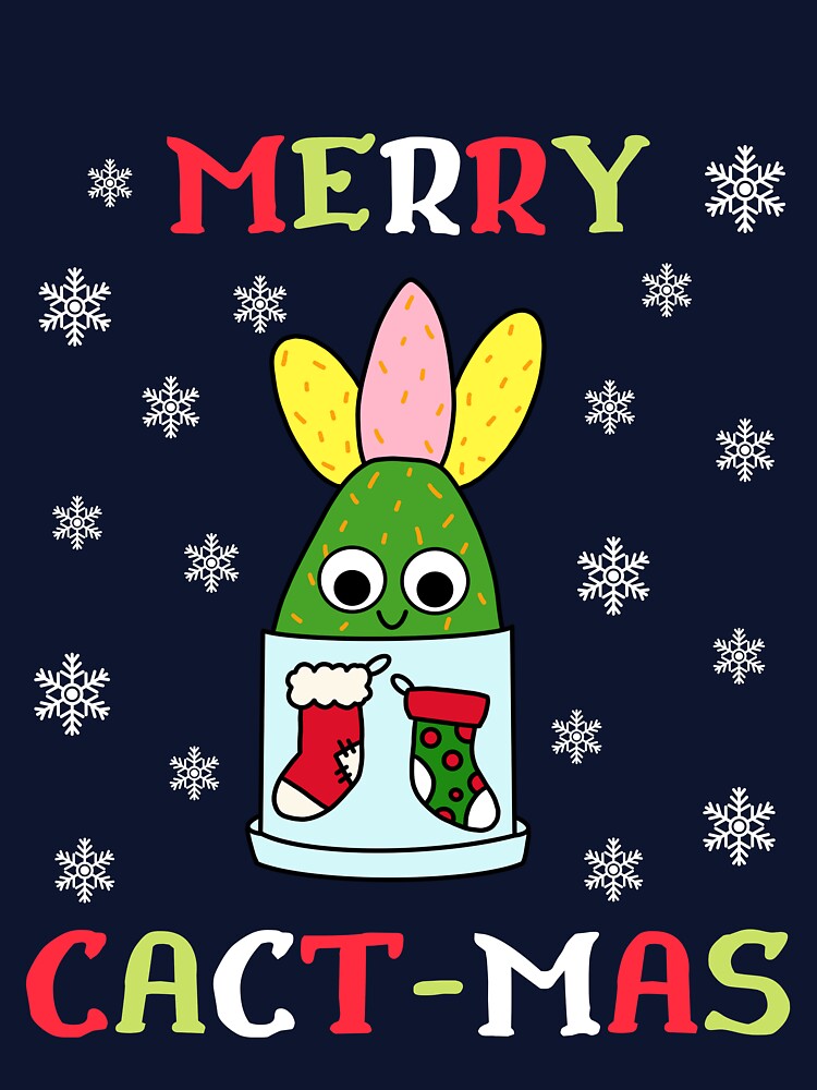 Merry Cact Mas - Hybrid Cactus In Christmas Themed Pot by DreamCactus