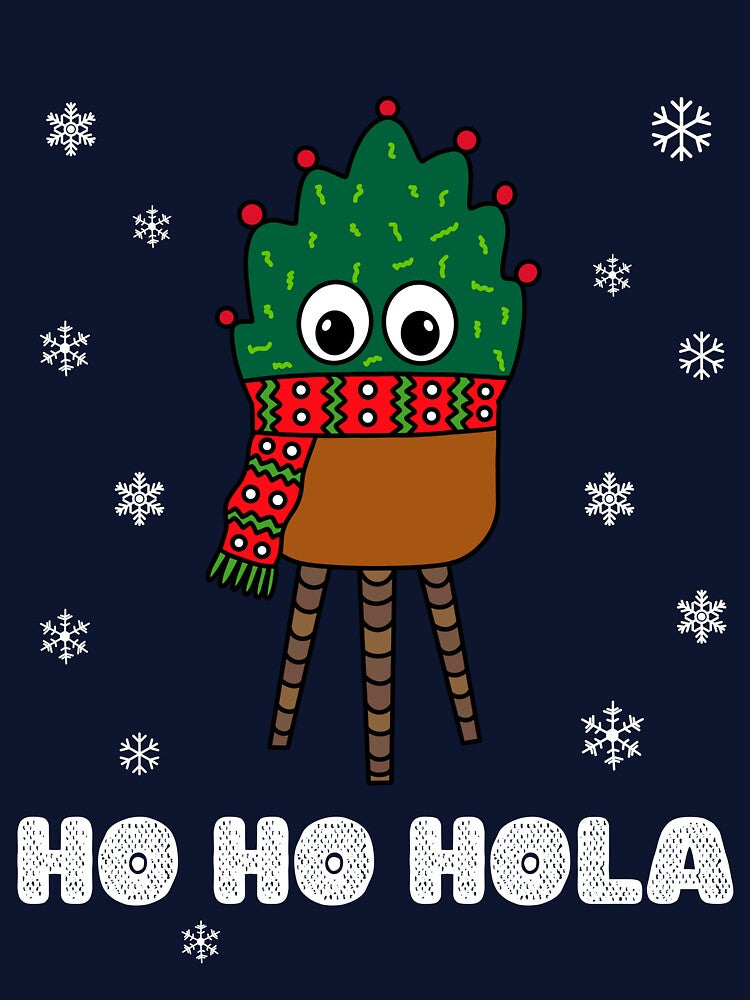 Ho Ho Hola - Christmas Cactus With Scarf by DreamCactus