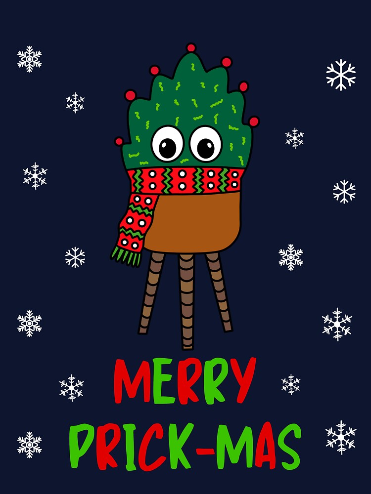 Merry Prick Mas - Christmas Cactus With Scarf by DreamCactus