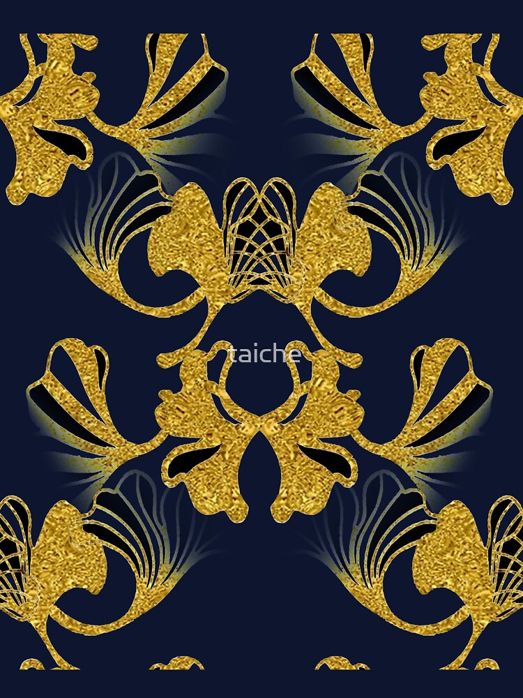 Ginkgo Leaves Opulent Foliage Abstract Mirror Image by taiche