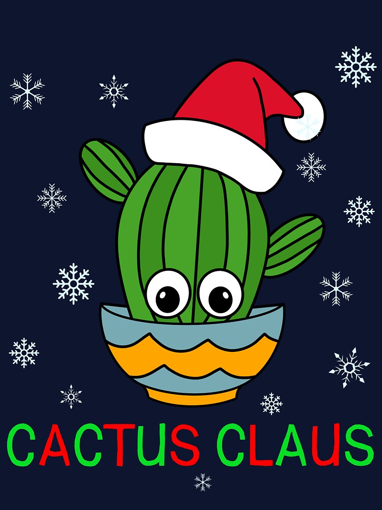Cactus Claus - Cactus With A Santa Hat In A Bowl by DreamCactus