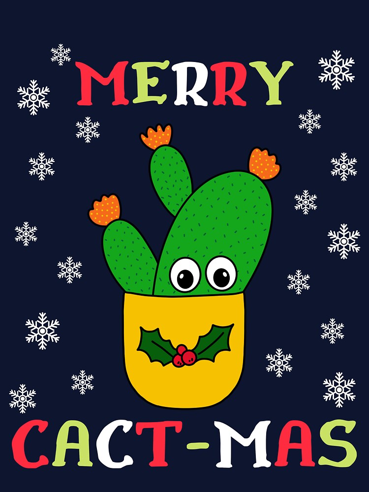 Merry Cact Mas - Opuntia Microdasys Cactus In Christmas Holly Pot by DreamCactus