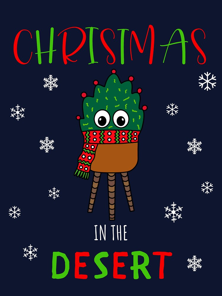 Christmas In The Desert - Christmas Cactus With Scarf by DreamCactus