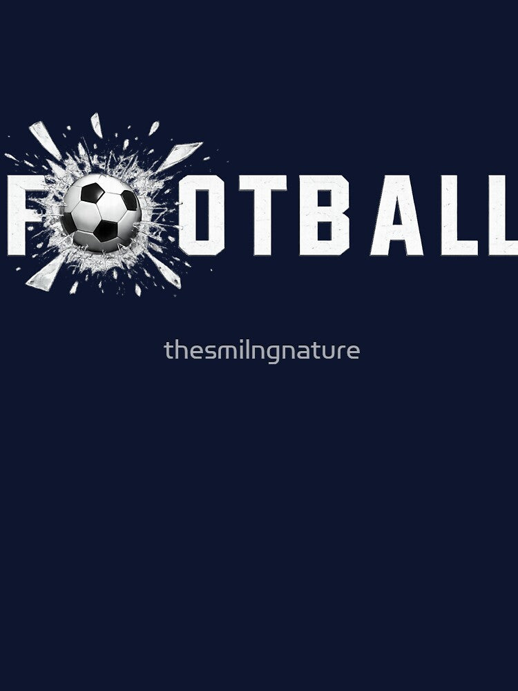 FOOTBALL Glass Impact Design | Soccer Ball Breakthrough Graphic by thesmilngnature