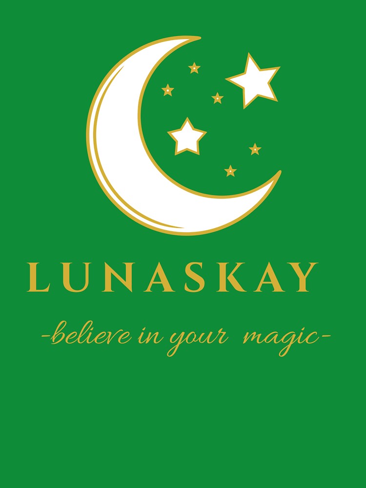 Luna Skay Moon and Stars T-Shirt-Believe in Your Magic by Suzie-Mara