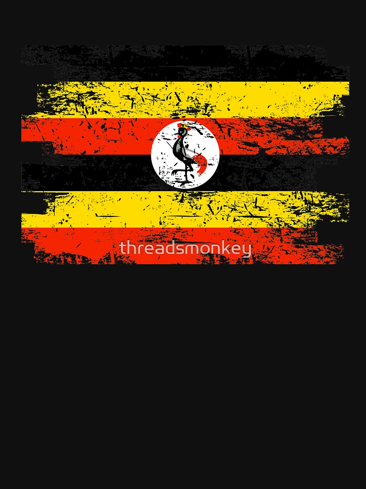 Uganda Shirt Gift Country Flag Patriotic Travel Africa Light by threadsmonkey