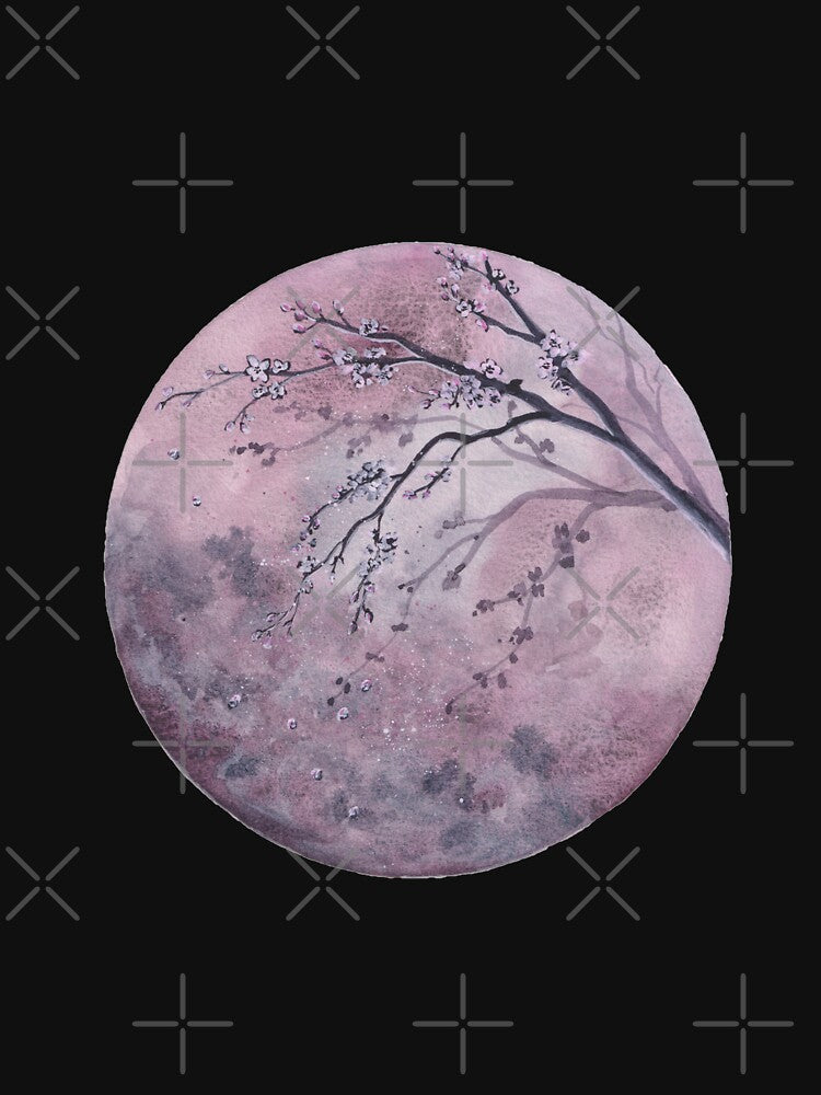 Cherry blossom moon by Sershni