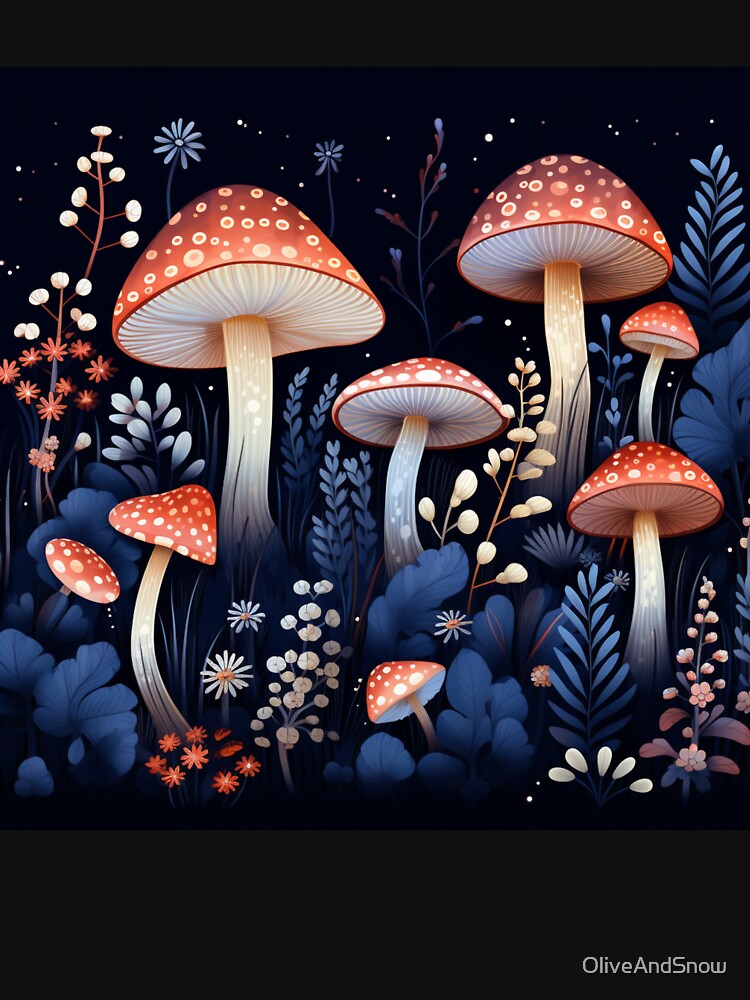 Red mushroom fairycore Enchanted Garden by OliveAndSnow