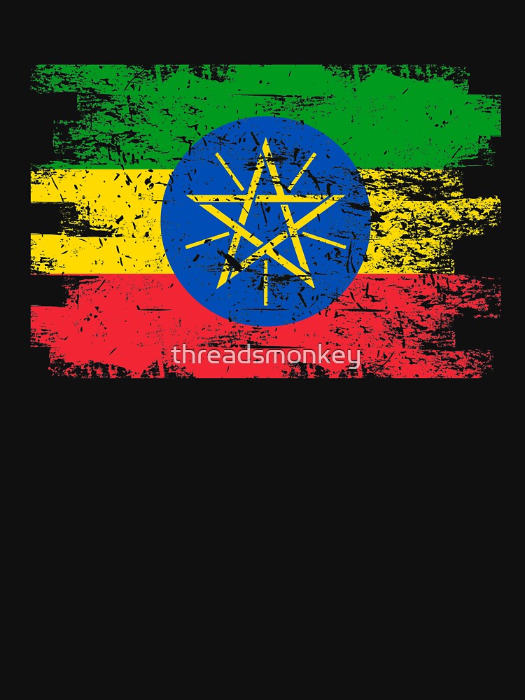 Ethiopia Shirt Gift Country Flag Patriotic Travel Africa Light by threadsmonkey